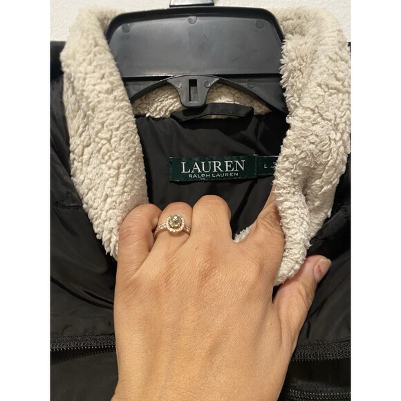 Ralph Lauren Women’s Hooded Jacket with Sherpa Zipper Attachment Size Large - Picture 8 of 11